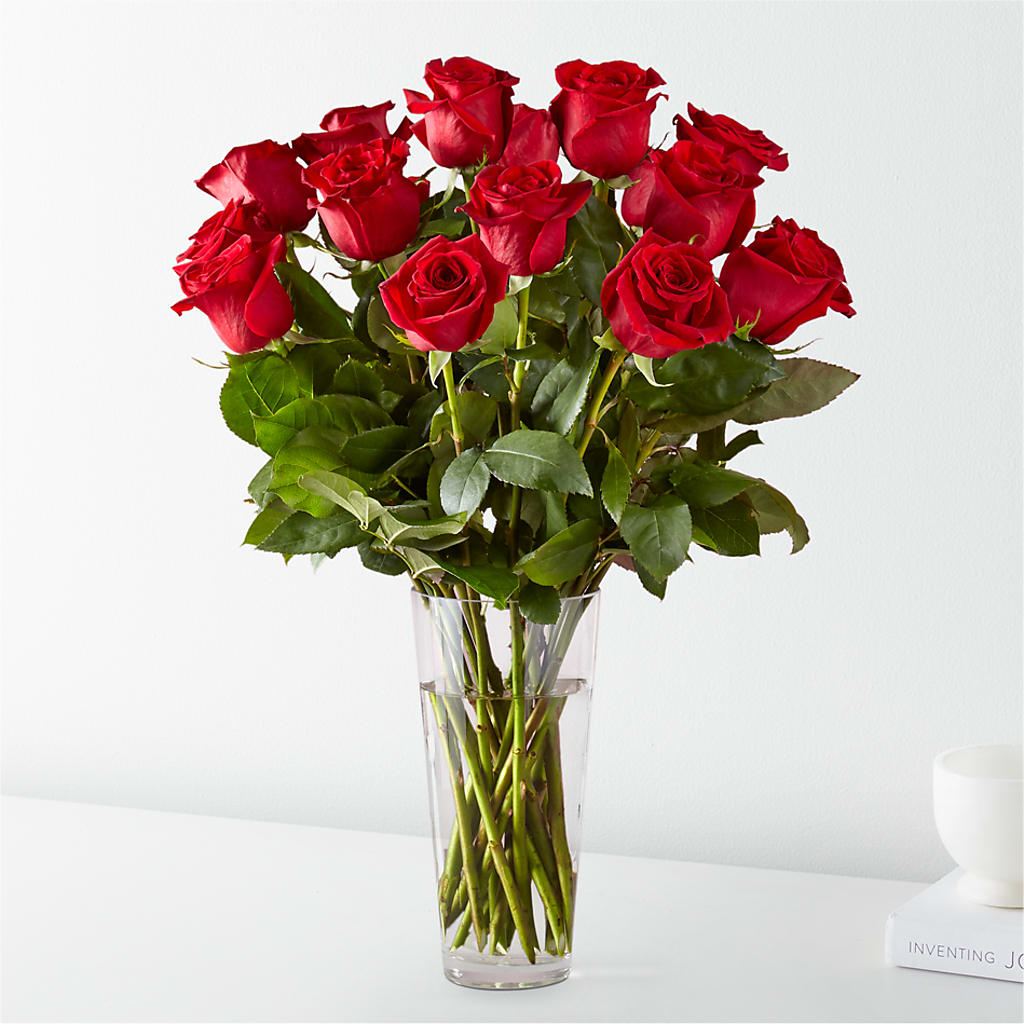 Long Stem Red Rose Bouquet – Poplar Flower Shop, Terre Haute IN