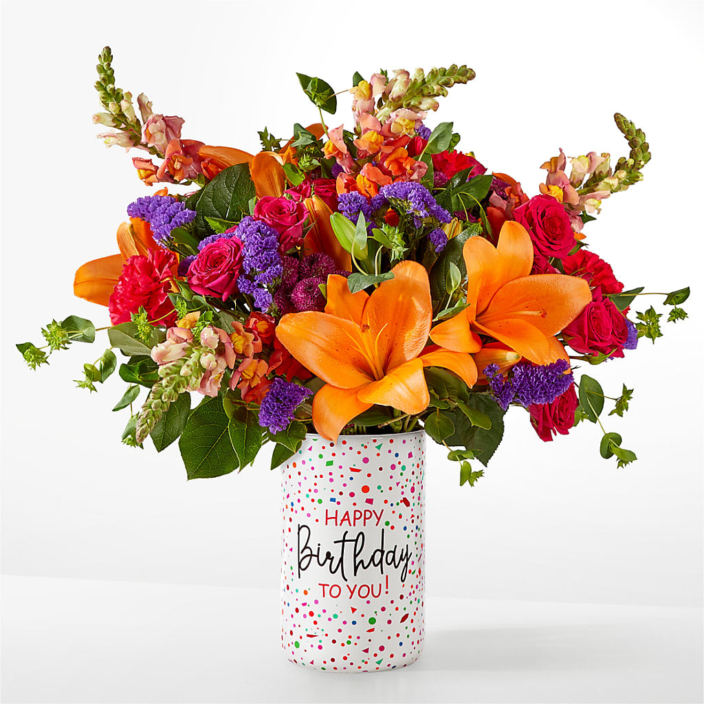 Birthday Palooza Bouquet – Poplar Flower Shop, Terre Haute IN