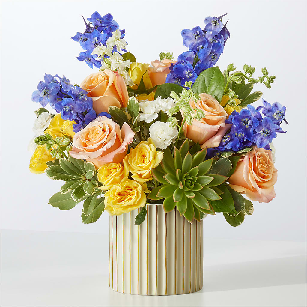 Cobalt Reverie Bouquet – Poplar Flower Shop, Terre Haute IN