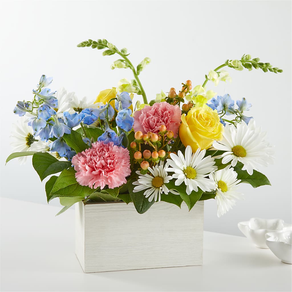 Sun Salutation Box Bouquet – Poplar Flower Shop, Terre Haute IN