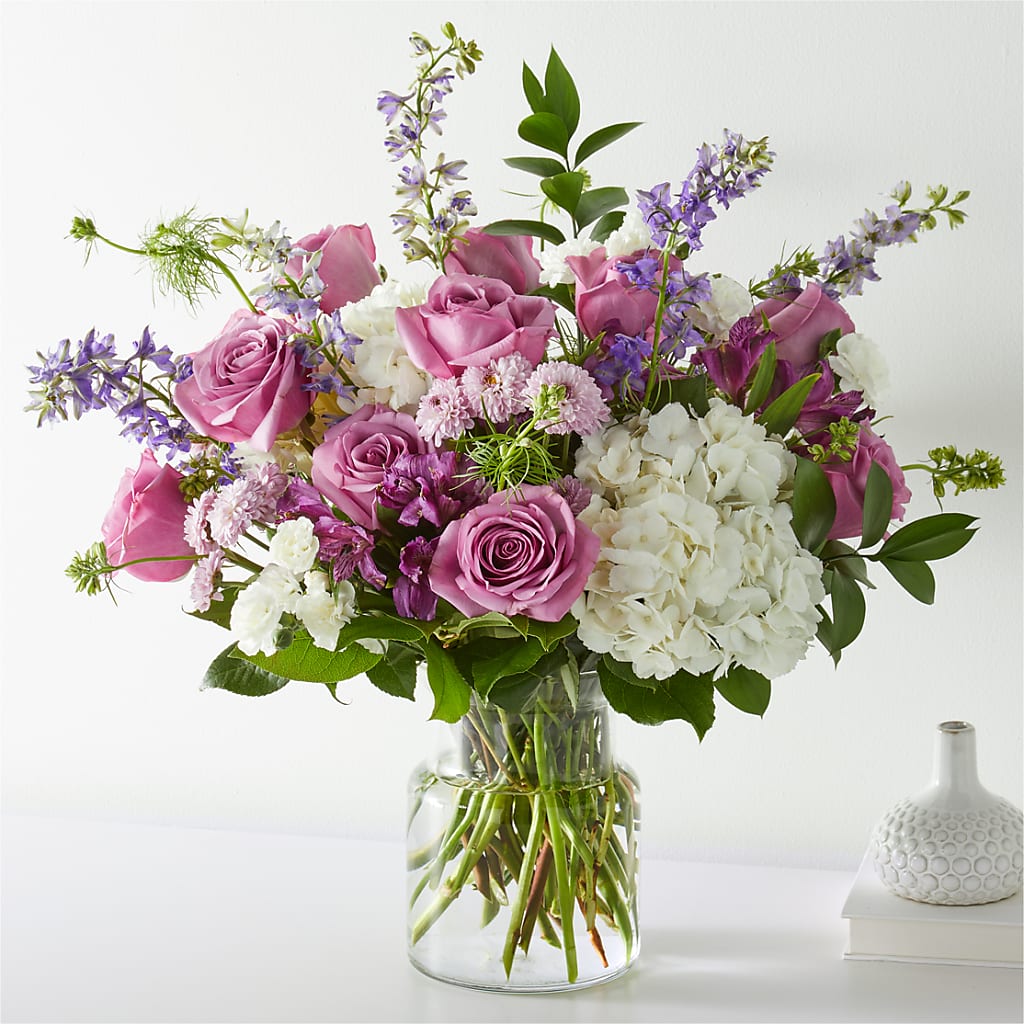 Violet Caress Bouquet – Poplar Flower Shop, Terre Haute IN