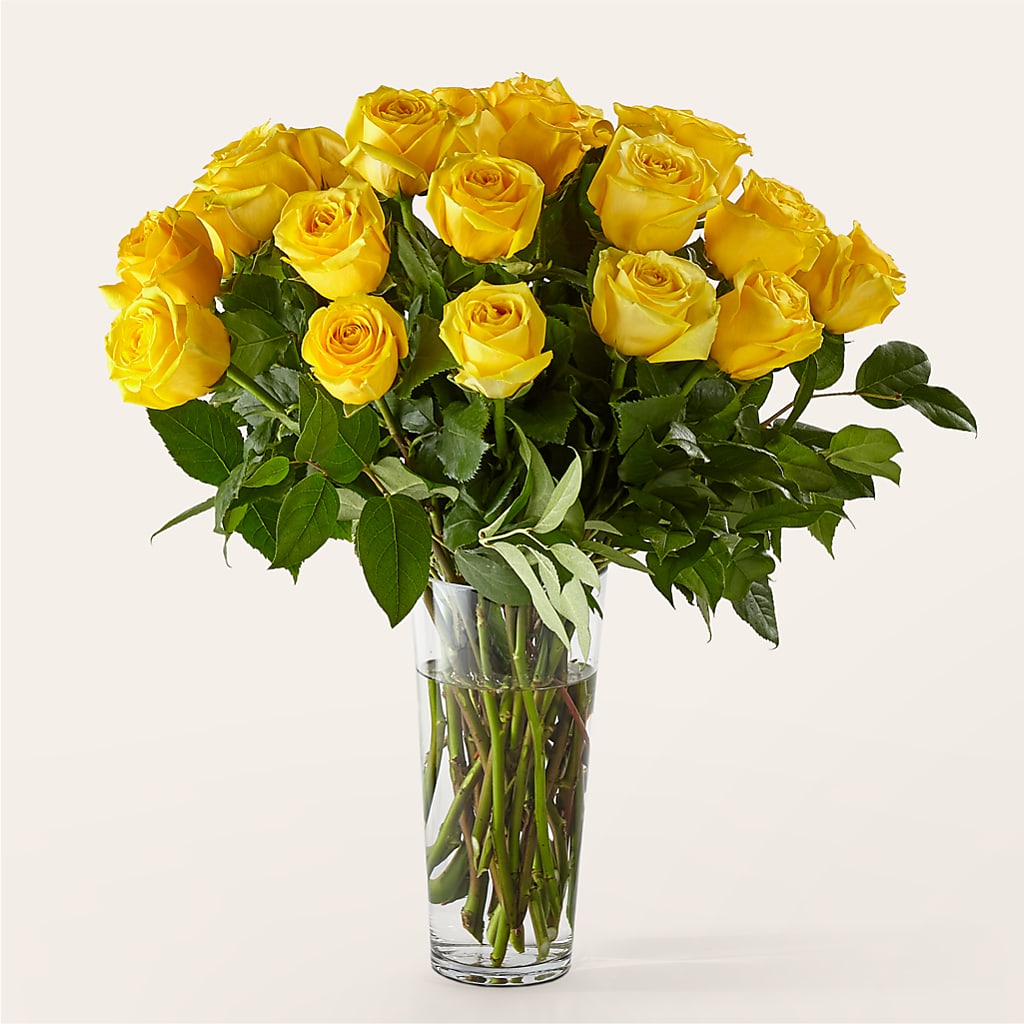 Long Stem Yellow Rose Bouquet – Poplar Flower Shop, Terre Haute IN