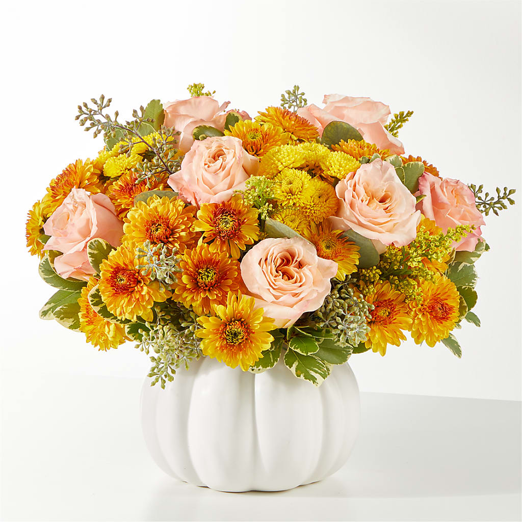 Peachy Pumpkin – Poplar Flower Shop, Terre Haute IN