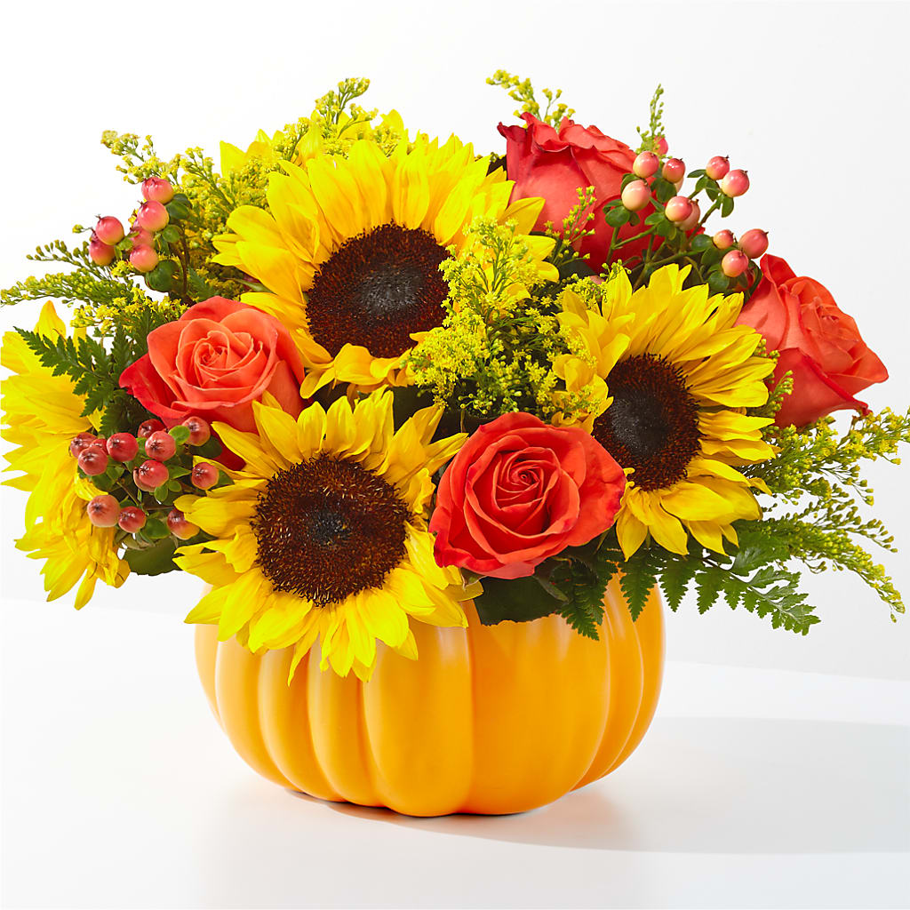Pick of the Patch Pumpkin Bouquet – Poplar Flower Shop, Terre Haute IN