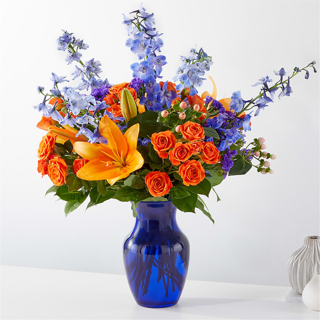 Radiant Citrus Bouquet – Poplar Flower Shop, Terre Haute IN