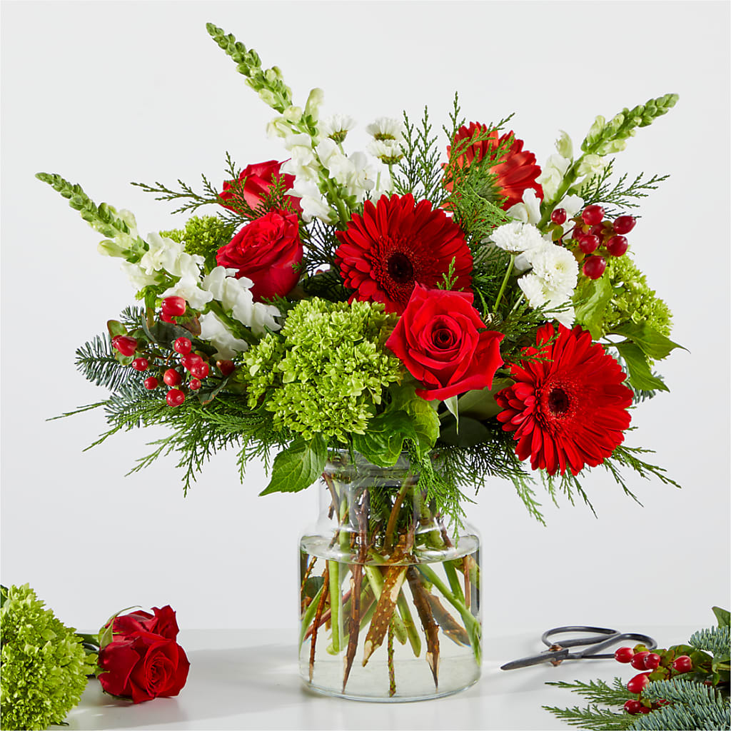 Merry Moment Bouquet – A Florist Original – Poplar Flower Shop, Terre Haute IN