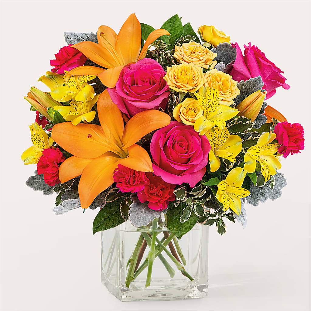To the Tropics Bouquet – Poplar Flower Shop, Terre Haute IN