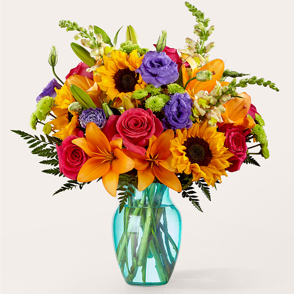 Double Rainbow Bouquet – Poplar Flower Shop, Terre Haute IN