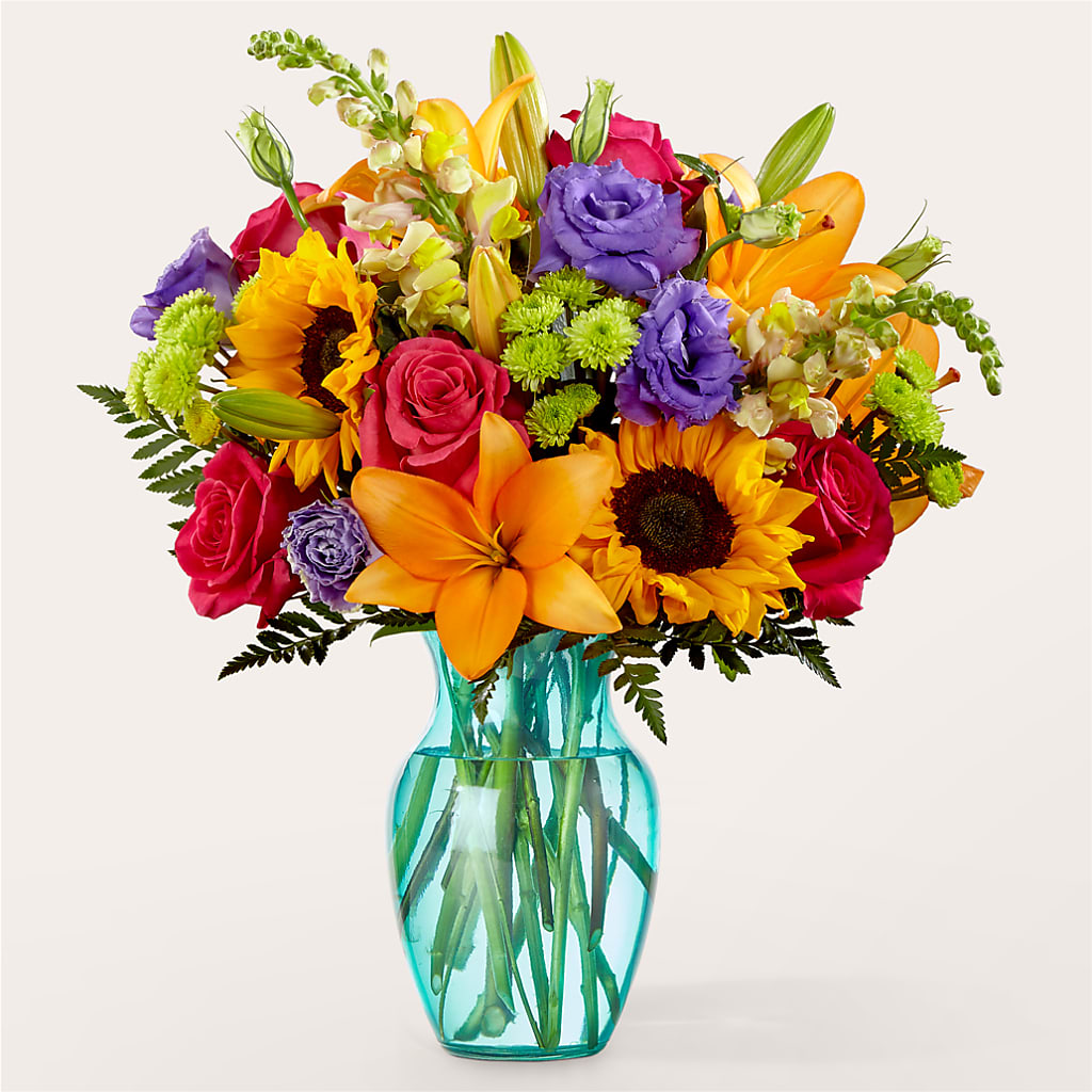 Double Rainbow Bouquet – Poplar Flower Shop, Terre Haute IN