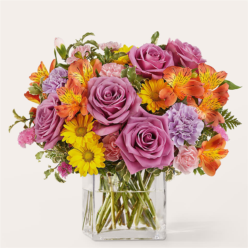 Shades of Happiness Bouquet – Poplar Flower Shop, Terre Haute IN