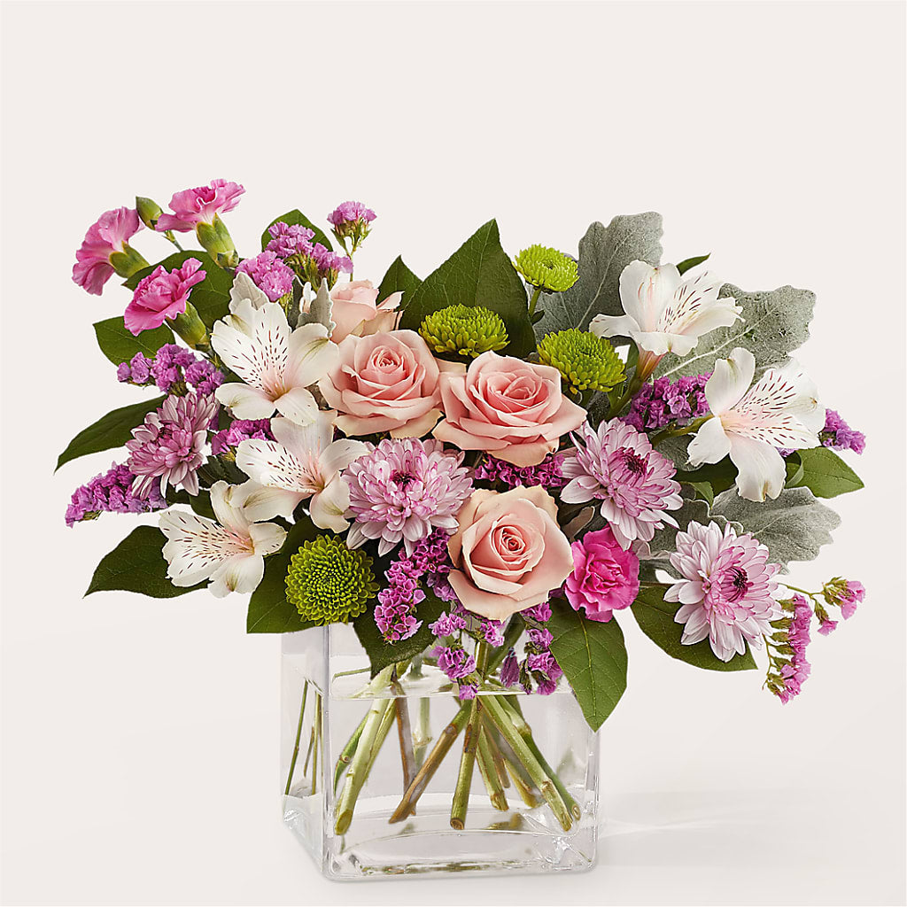 Pink Suede Bouquet – Poplar Flower Shop, Terre Haute IN