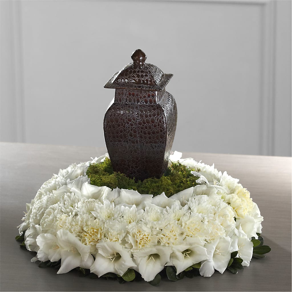 Encircling Grace Arrangement – Poplar Flower Shop, Terre Haute IN