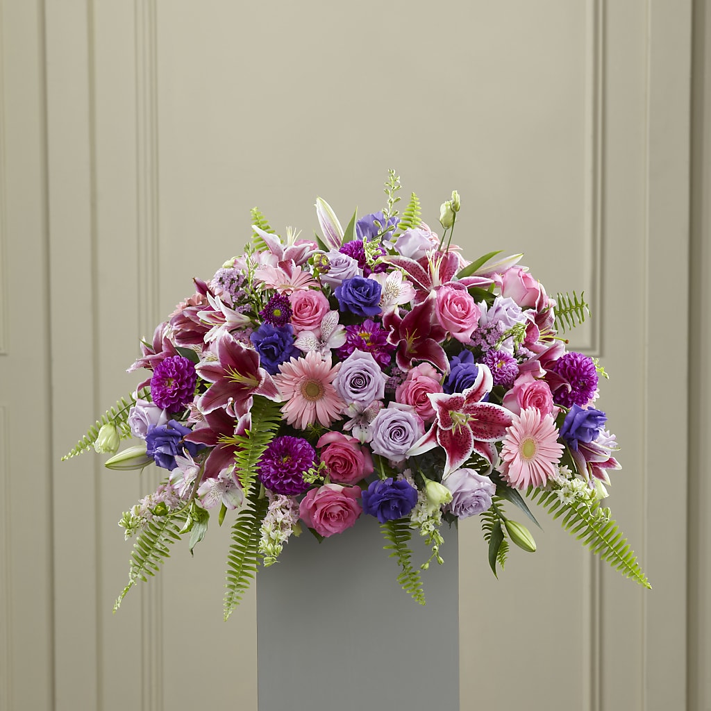 Fare Thee Well Pedestal – Poplar Flower Shop, Terre Haute IN