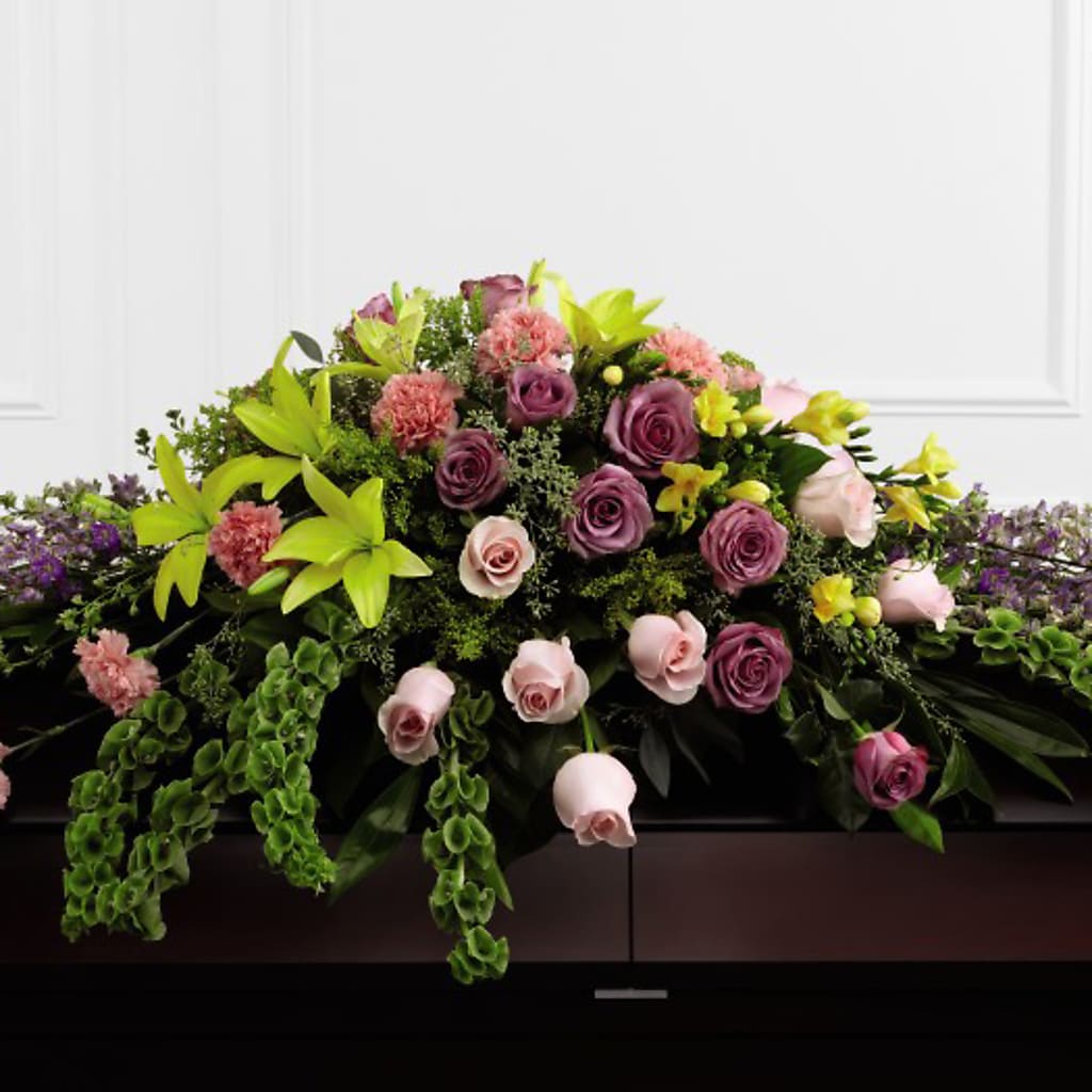 Forever Beloved Casket Spray – Poplar Flower Shop, Terre Haute IN
