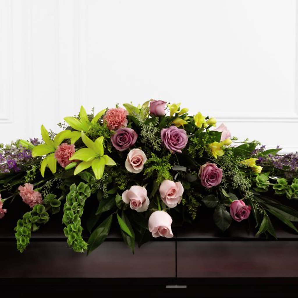 Forever Beloved Casket Spray – Poplar Flower Shop, Terre Haute IN