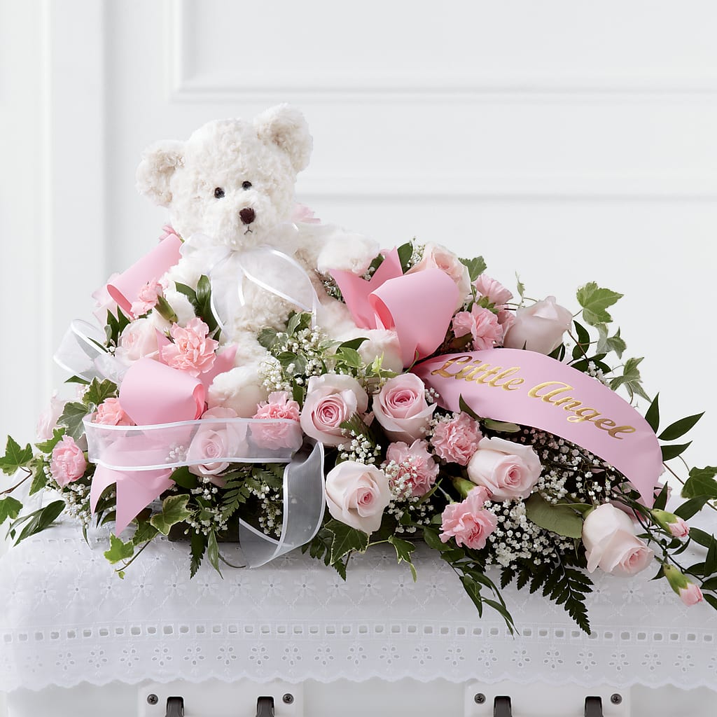 Touch of Sympathy Casket Spray – Poplar Flower Shop, Terre Haute IN