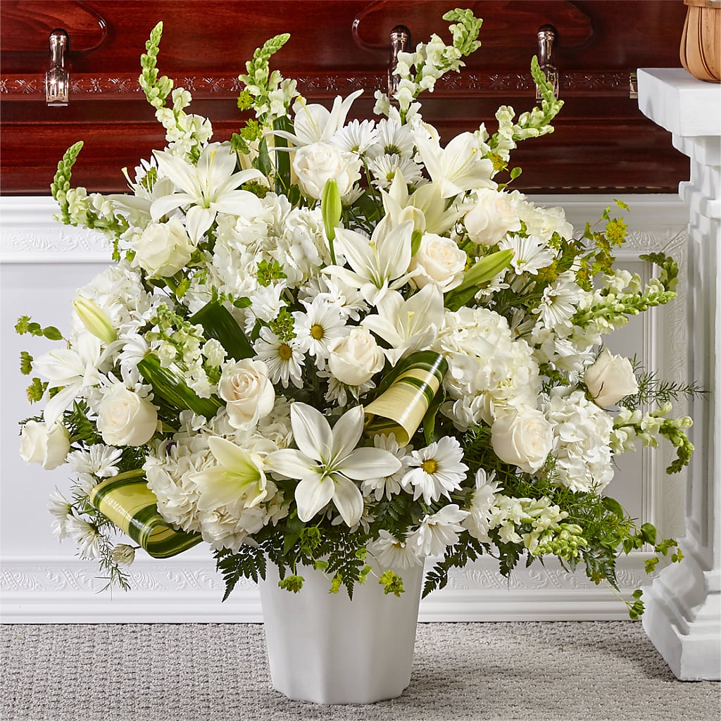 Thoughts of Tranquility Floor Basket – Poplar Flower Shop, Terre Haute IN