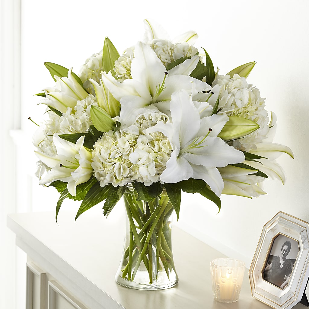 Compassionate Lily Bouquet – Poplar Flower Shop, Terre Haute IN