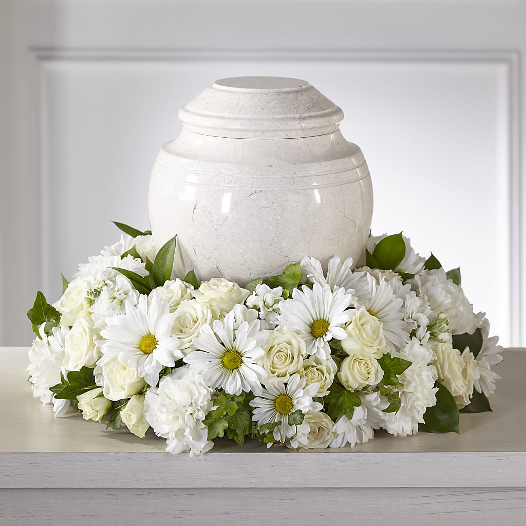 Ivory Gardens Cremation Adornment – Poplar Flower Shop, Terre Haute IN