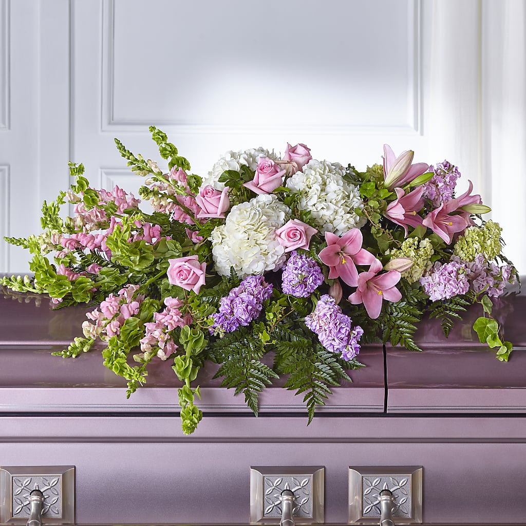 Life's Gratitude Casket Spray – Poplar Flower Shop, Terre Haute IN