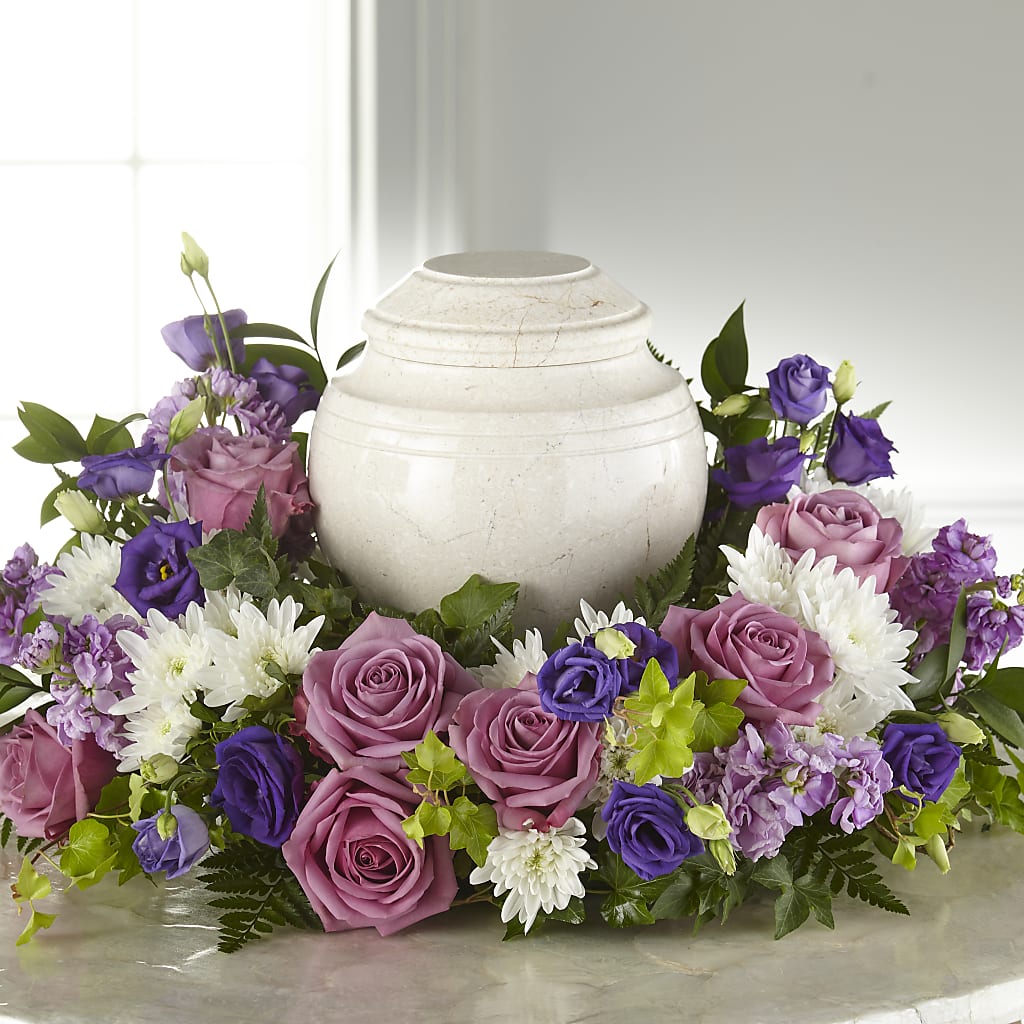 Blooming Sympathy Cremation Adornment – Poplar Flower Shop, Terre Haute IN