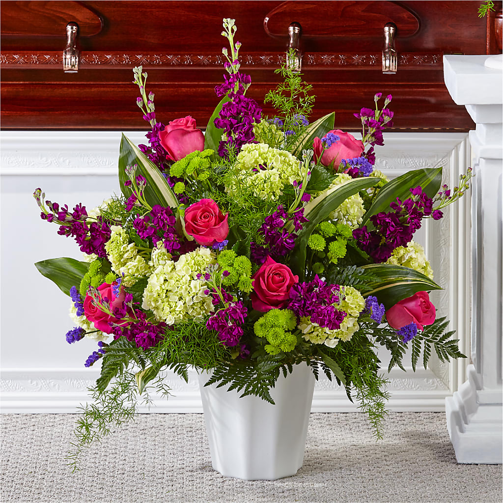 Beautiful Horizons Floor Basket – Poplar Flower Shop, Terre Haute IN
