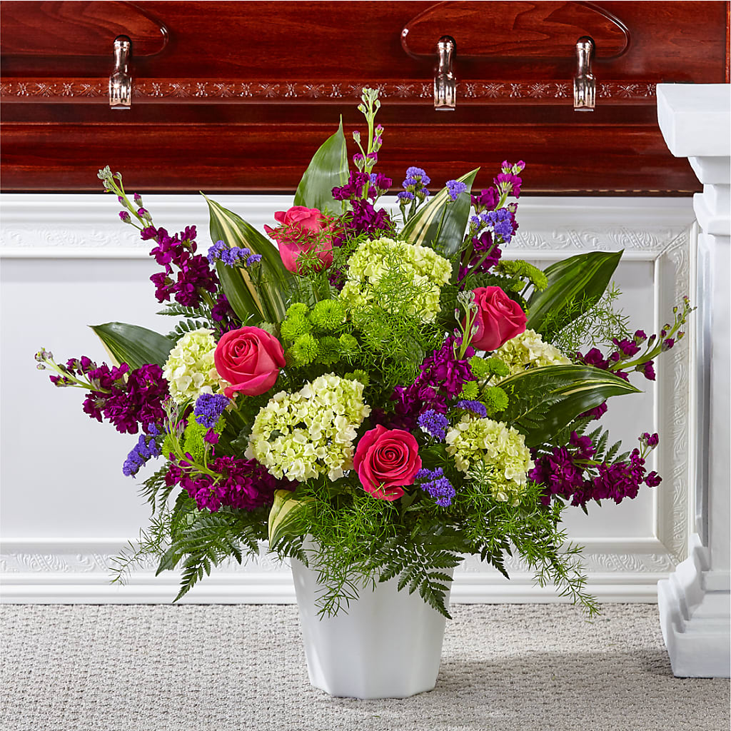 Beautiful Horizons Floor Basket – Poplar Flower Shop, Terre Haute IN