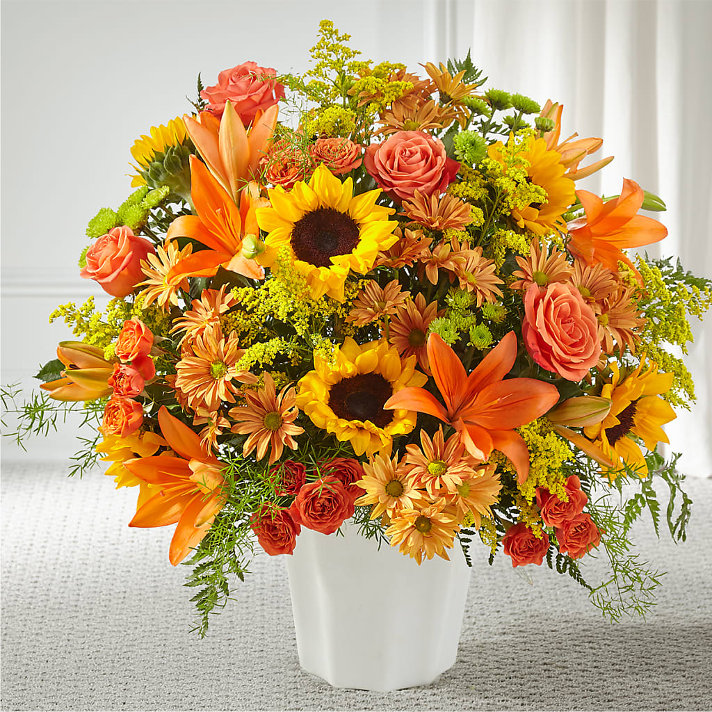 Harvest Thoughts Floor Basket – Poplar Flower Shop, Terre Haute IN