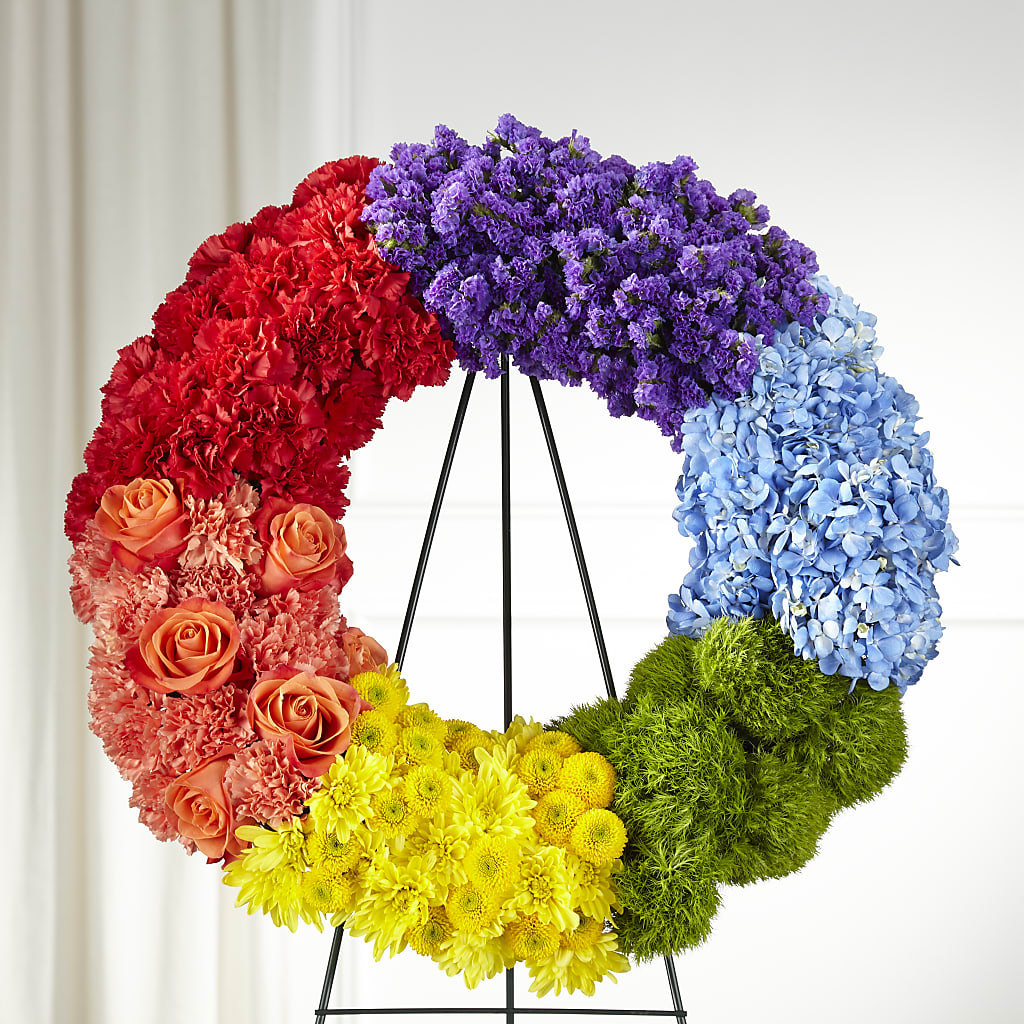 Circle of Love Wreath – Poplar Flower Shop, Terre Haute IN