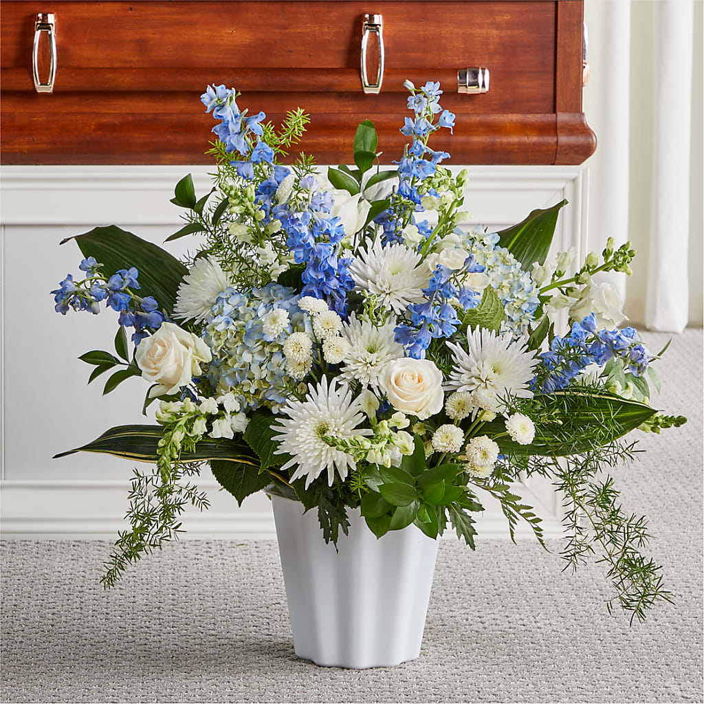 Everlasting Memories Floor Basket – Poplar Flower Shop, Terre Haute IN