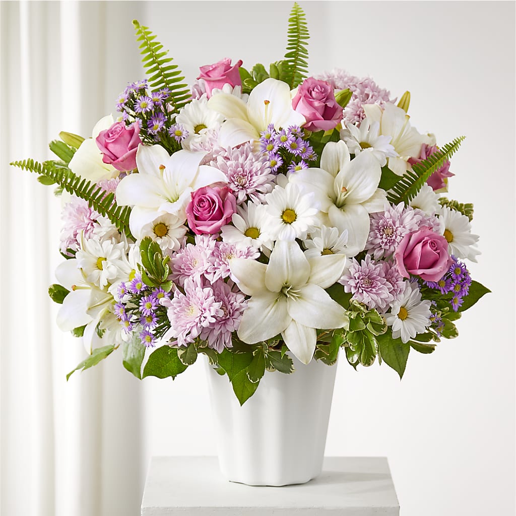 Warmest Thoughts Tabletop Basket – Poplar Flower Shop, Terre Haute IN