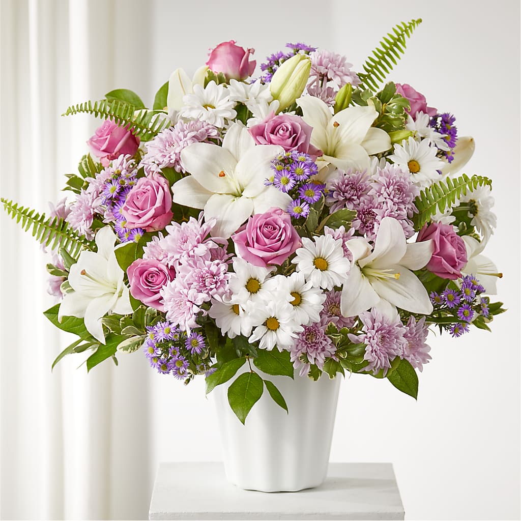 Warmest Thoughts Tabletop Basket – Poplar Flower Shop, Terre Haute IN