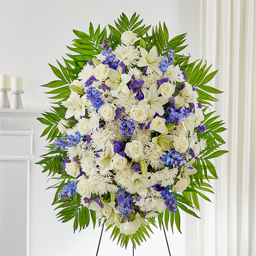 At Rest Standing Spray – Poplar Flower Shop, Terre Haute IN