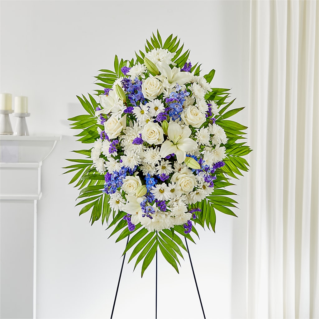 At Rest Standing Spray – Poplar Flower Shop, Terre Haute IN