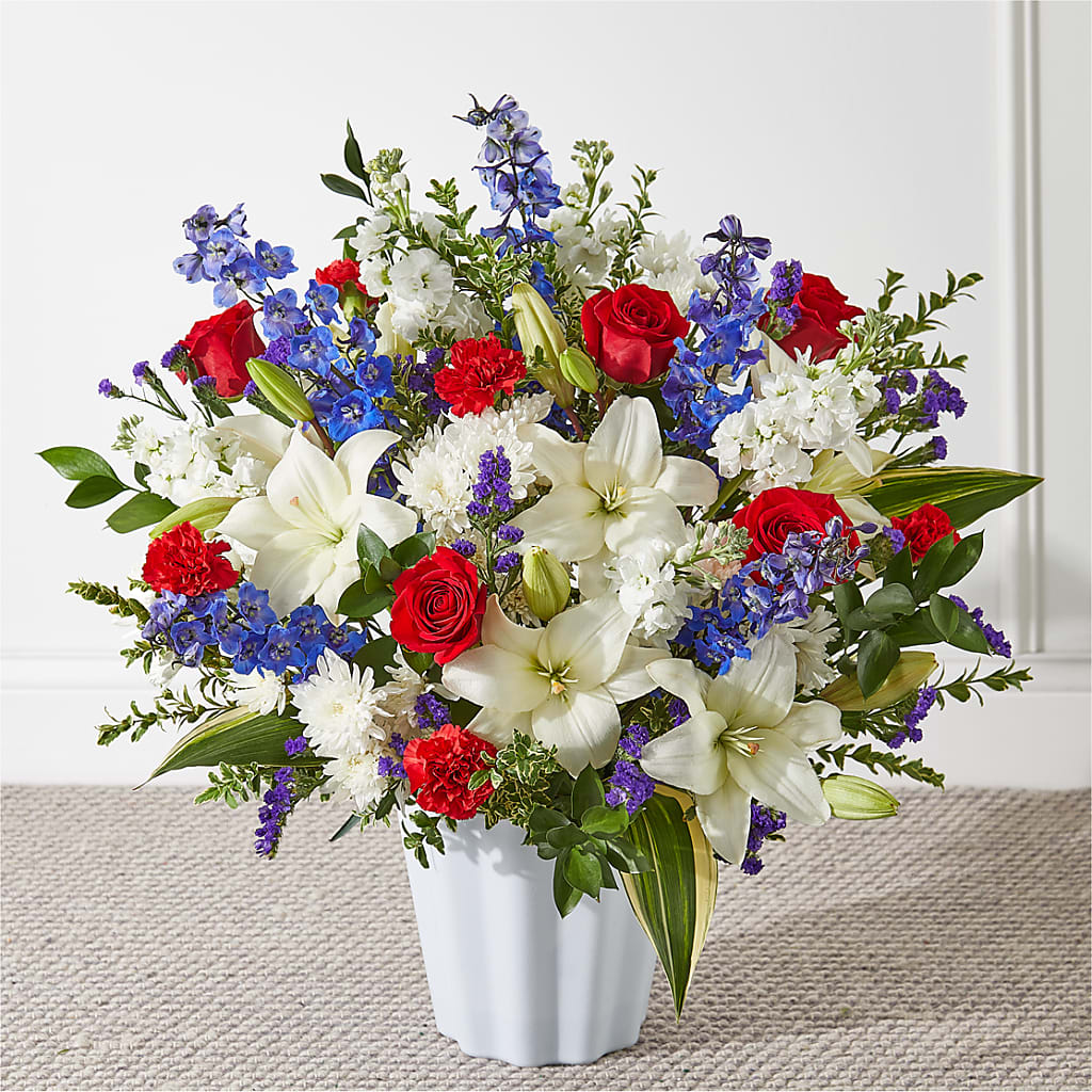 Consoled Floor Basket – Poplar Flower Shop, Terre Haute IN
