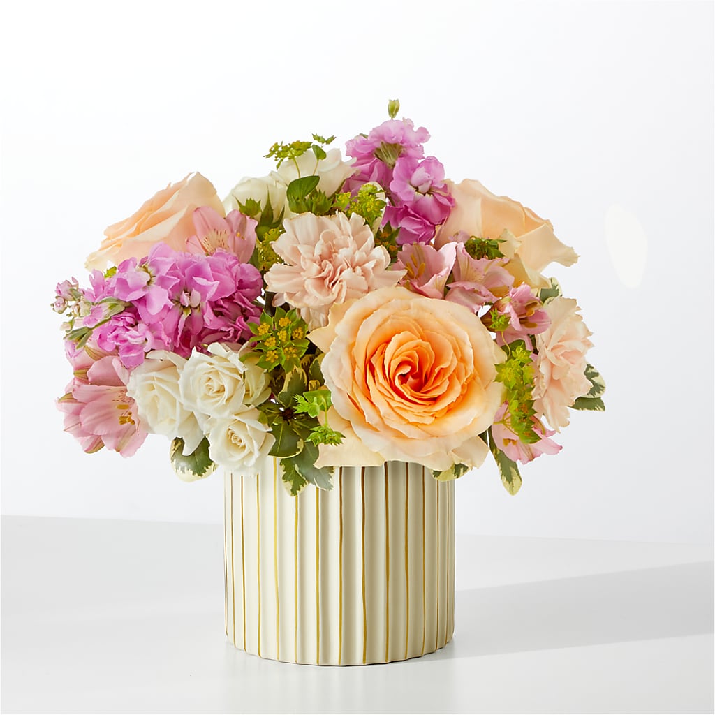 Paradise Bouquet with Ivory Vase – Poplar Flower Shop, Terre Haute IN