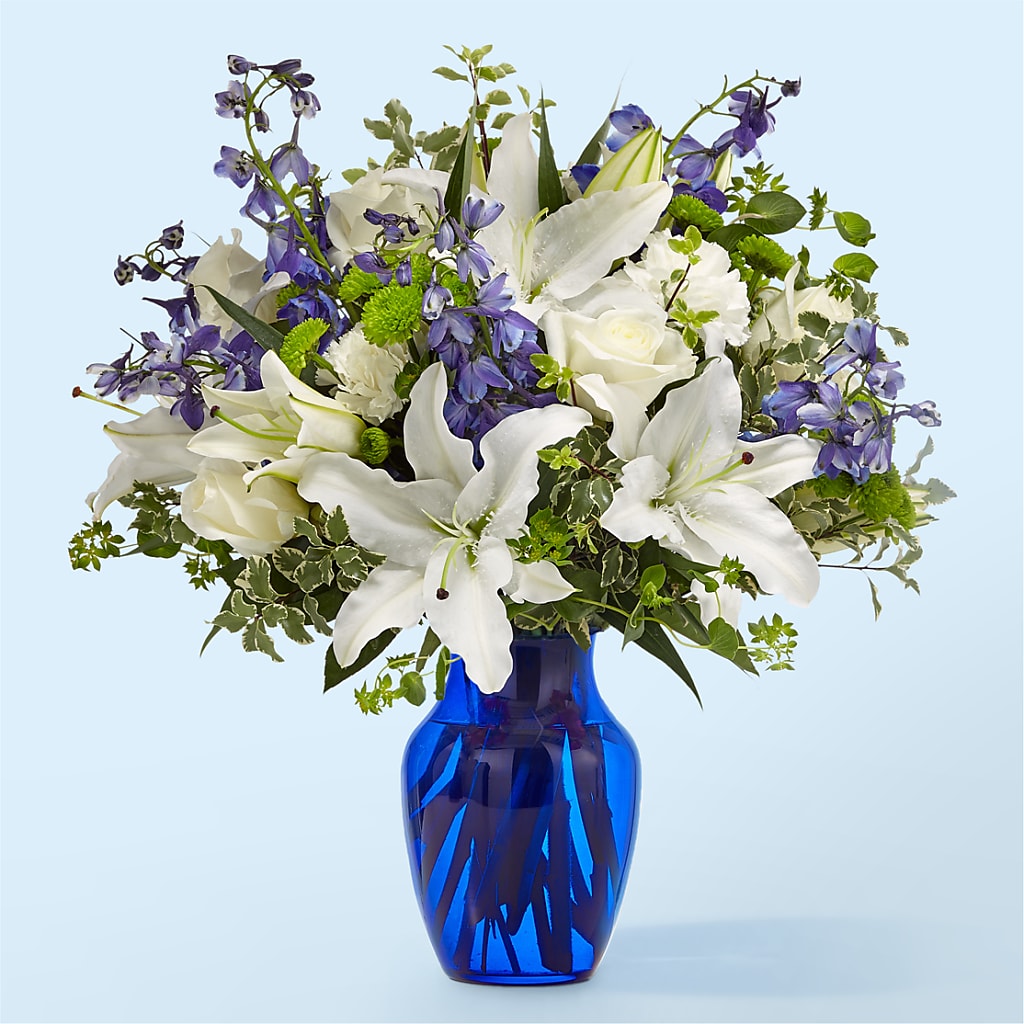 Santorini Bouquet – Poplar Flower Shop, Terre Haute IN