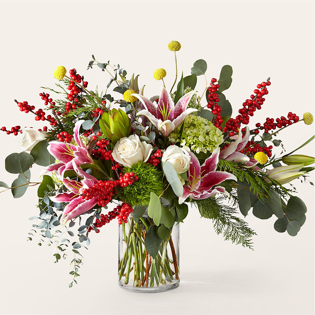Berry & Bright Bouquet – Poplar Flower Shop, Terre Haute IN