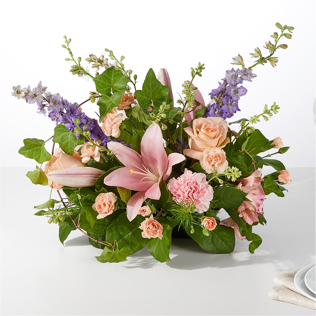 Blossom Time Centerpiece – Poplar Flower Shop, Terre Haute IN