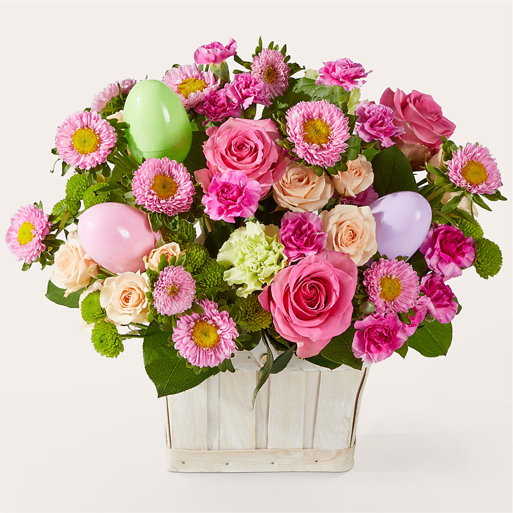 Get Eggcited Basket – Poplar Flower Shop, Terre Haute IN