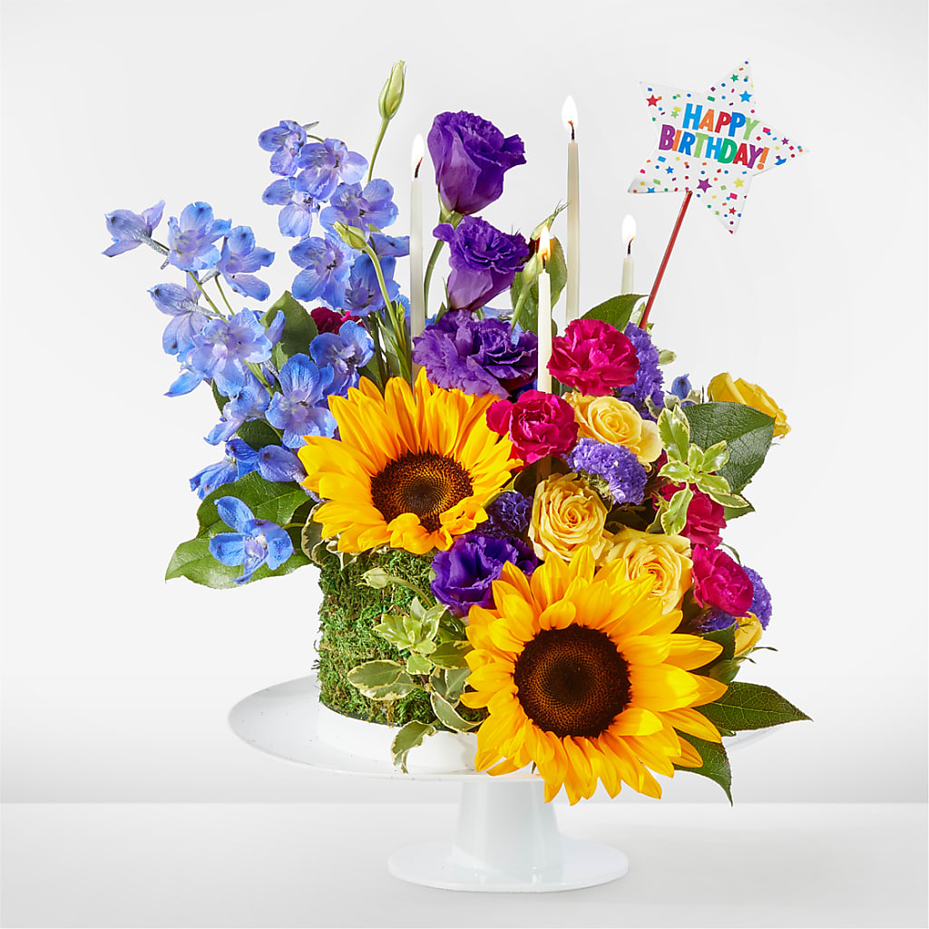 Star of the Day Floral Cake – Poplar Flower Shop, Terre Haute IN