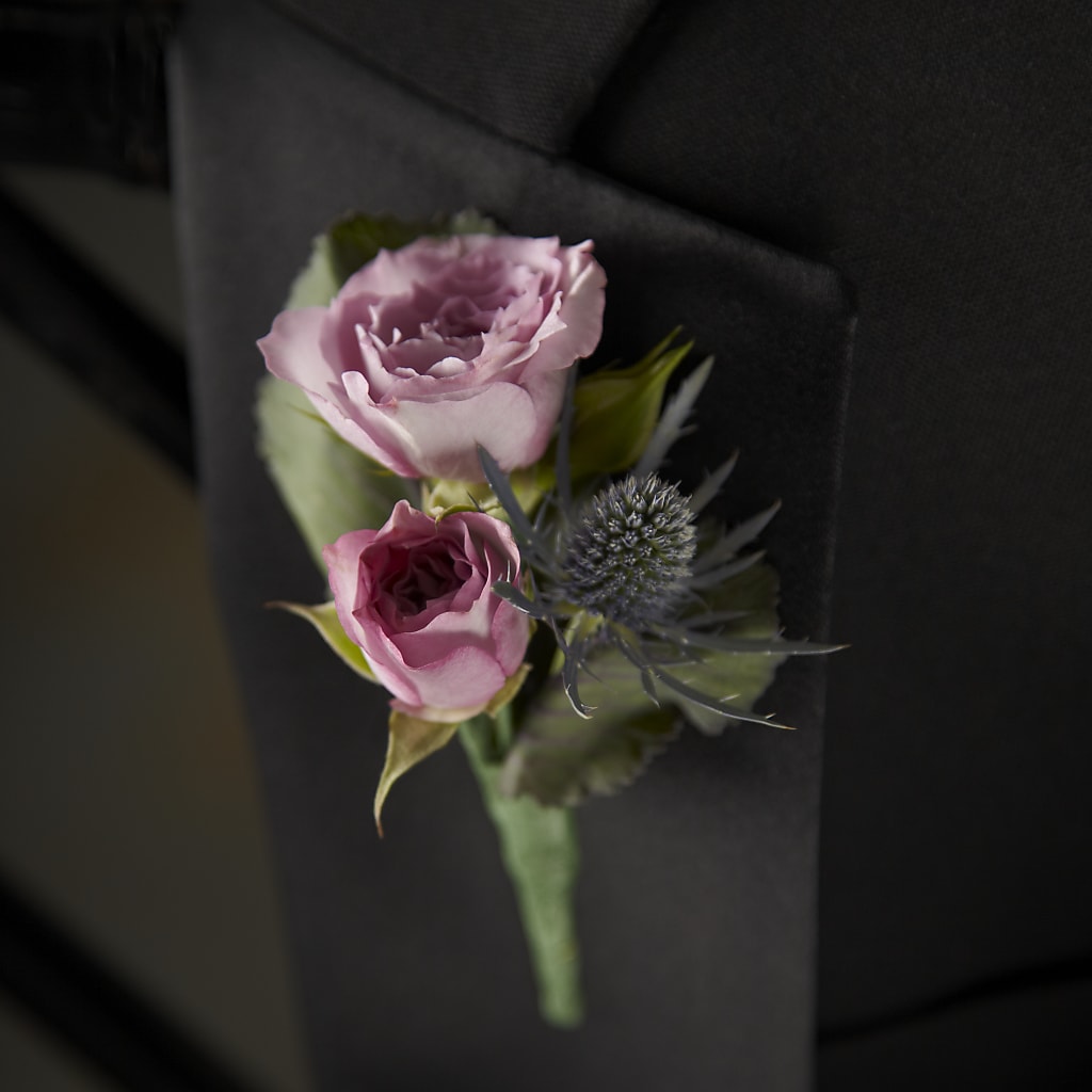 Veronica Boutonniere – Poplar Flower Shop, Terre Haute IN