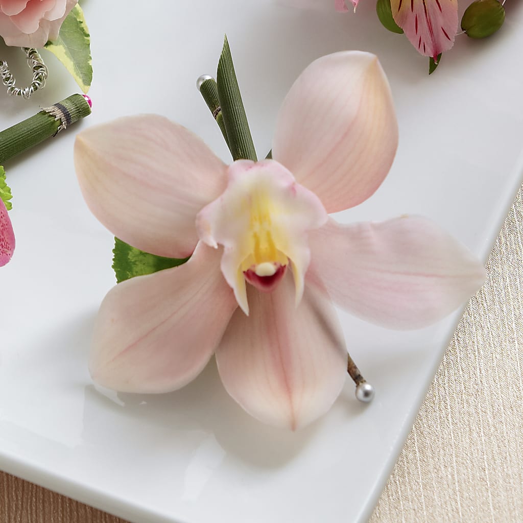 Pink Cymbidium Boutonniere – Poplar Flower Shop, Terre Haute IN