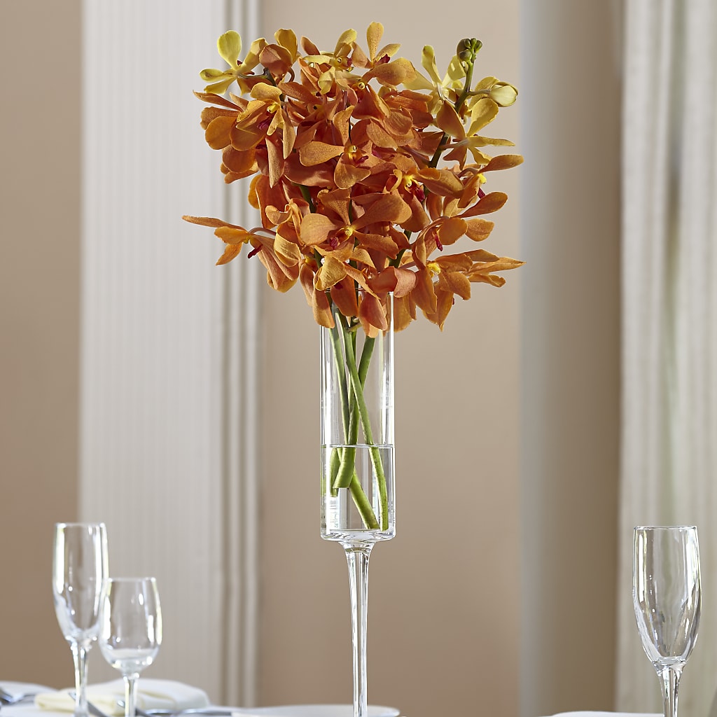 Orange Mokara Bouquet – Poplar Flower Shop, Terre Haute IN