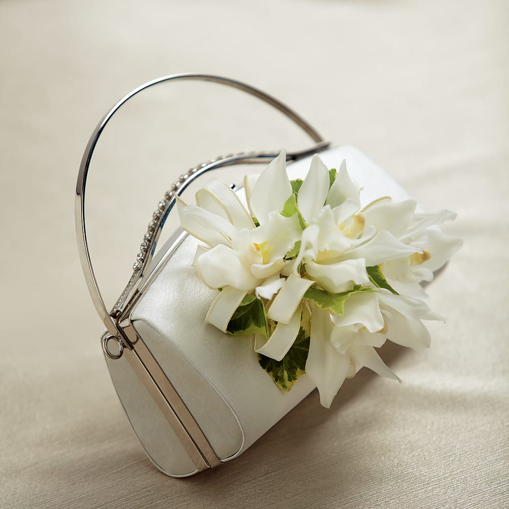 White Purse Decor – Poplar Flower Shop, Terre Haute IN