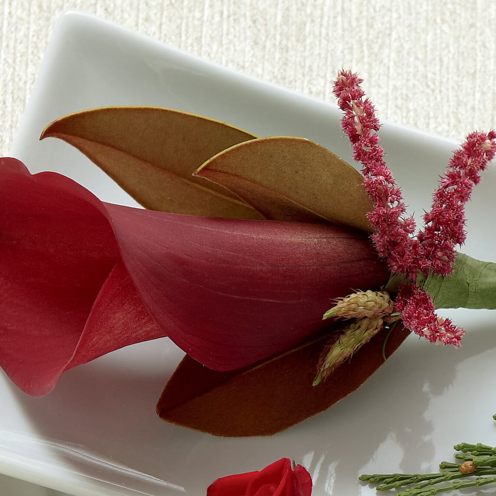 Red Calla Boutonniere – Poplar Flower Shop, Terre Haute IN