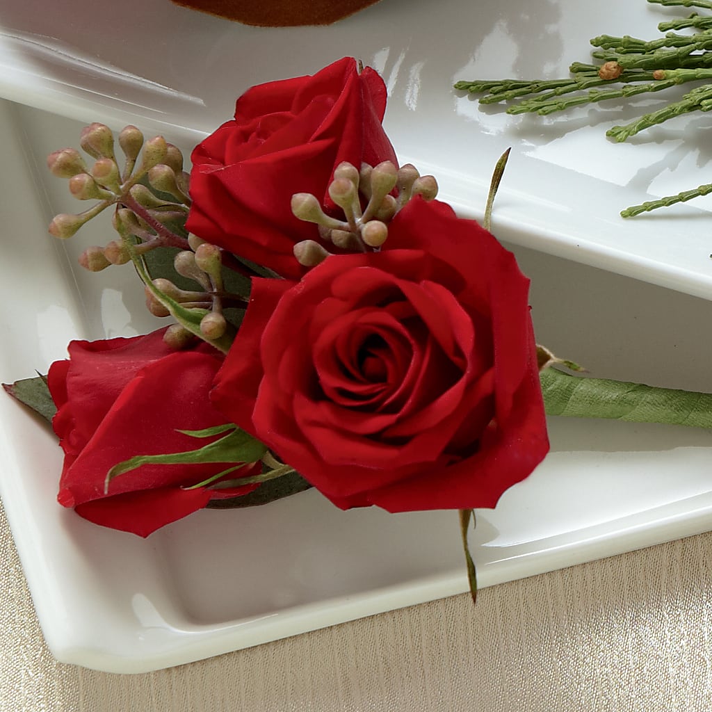 Red Spray Rose Boutonniere – Poplar Flower Shop, Terre Haute IN