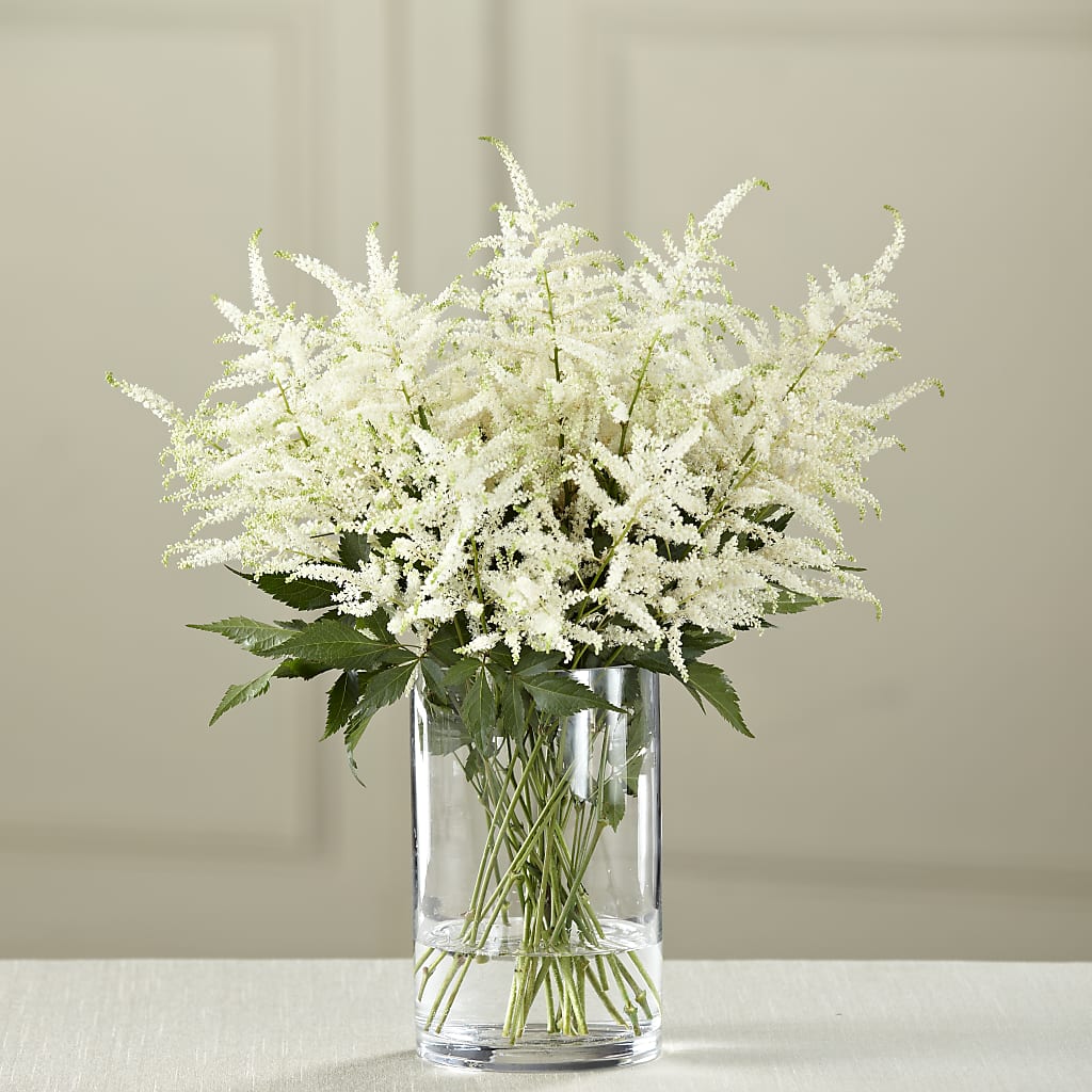 White Astilbe Bouquet – Poplar Flower Shop, Terre Haute IN