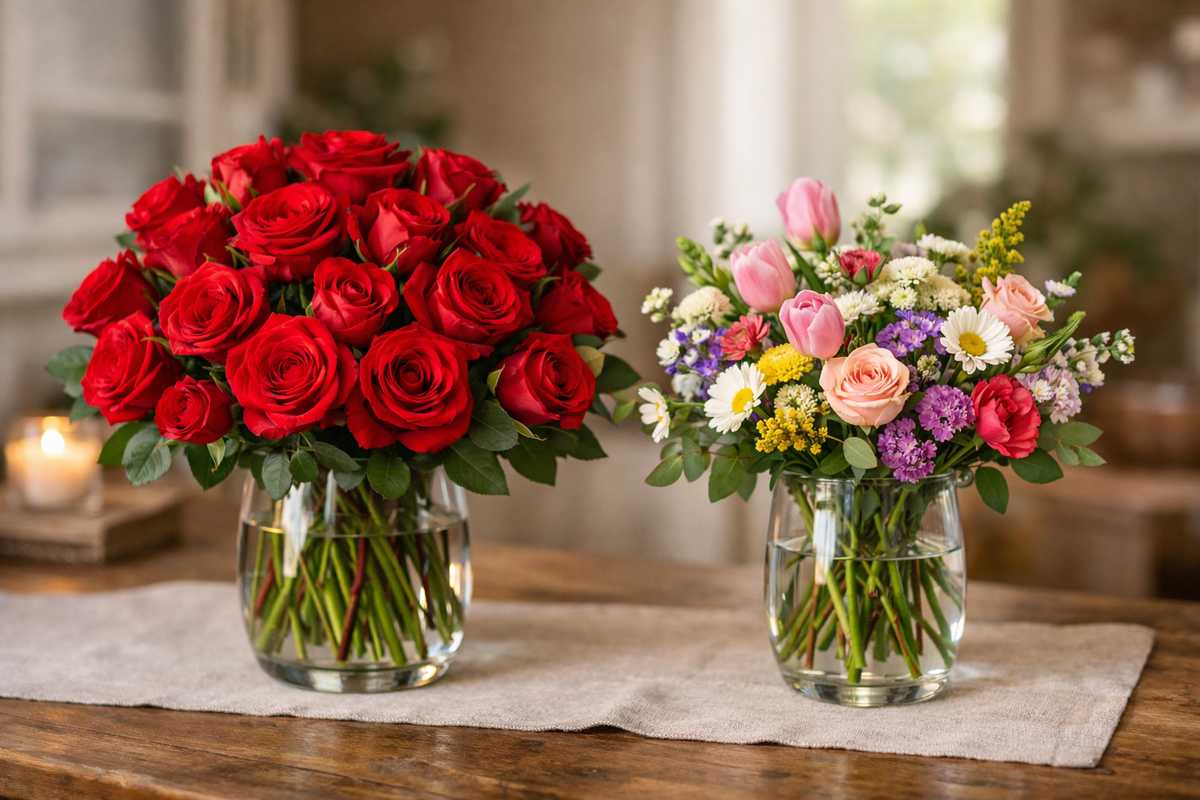 Valentine's Day Floral Dilemma: Choosing Between Roses and Mixed ...