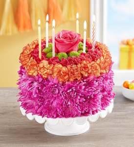 1-800-Flowers Birthday Wishes Cake Vibrant